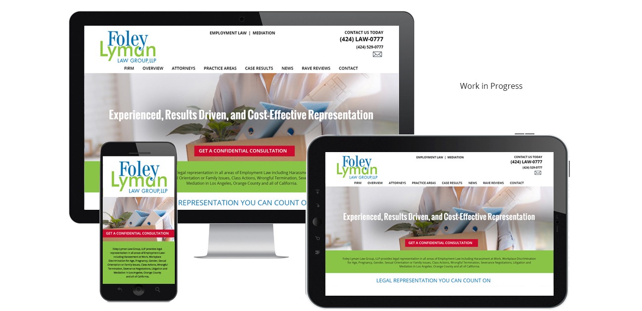 Foley Lyman Law Group, LLP Refreshed and updated all content on redesigned website.